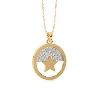 Dazzling Star Diamond Pendant